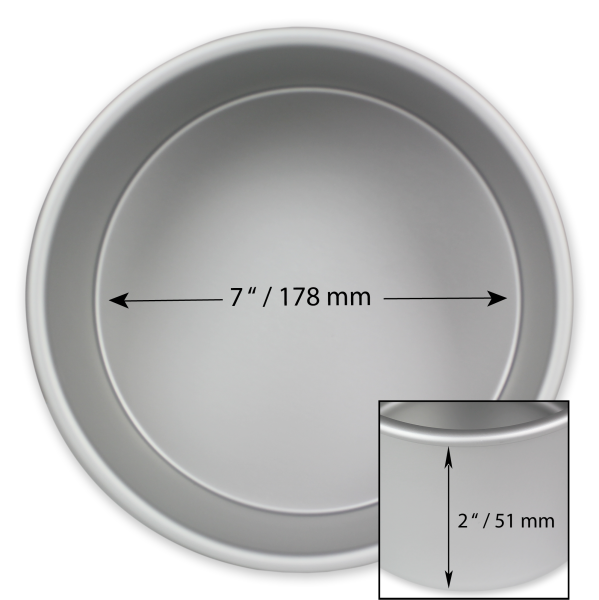 Round Cake Pan - 7in x 2in (17.8 x 5cm)